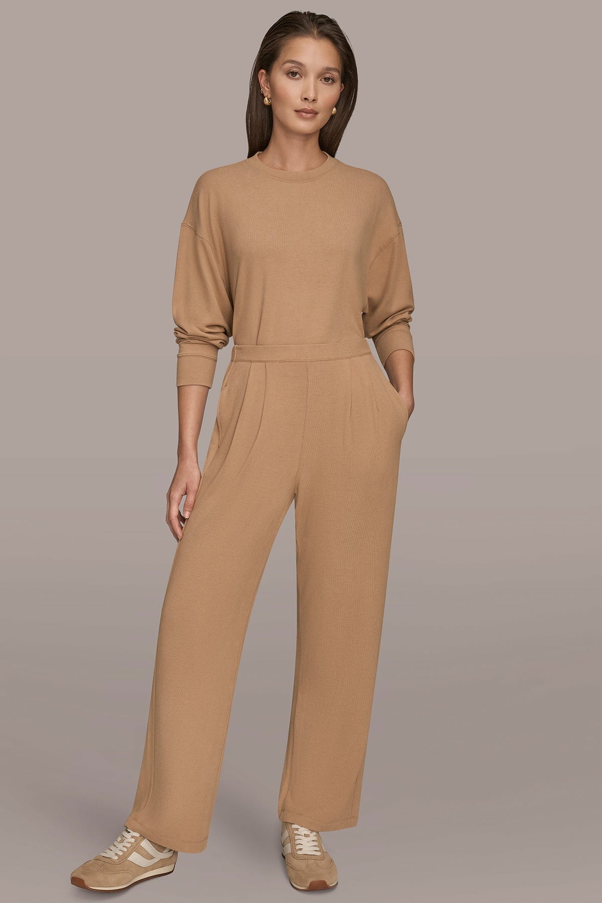 Donna Karan HIGH-RISE PLEATED PANT