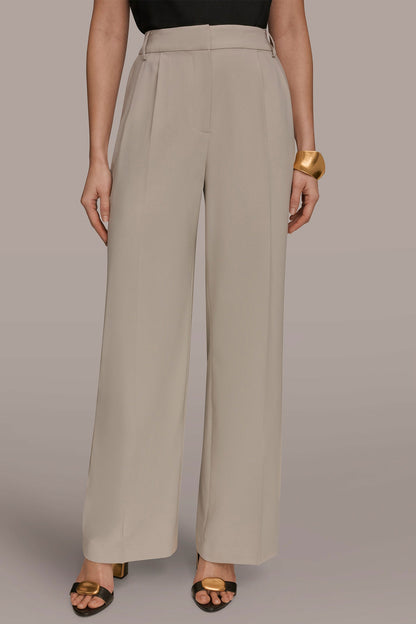 Donna Karan PLEATED WIDE LEG PANT