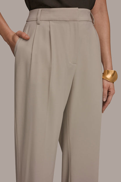 Donna Karan PLEATED WIDE LEG PANT