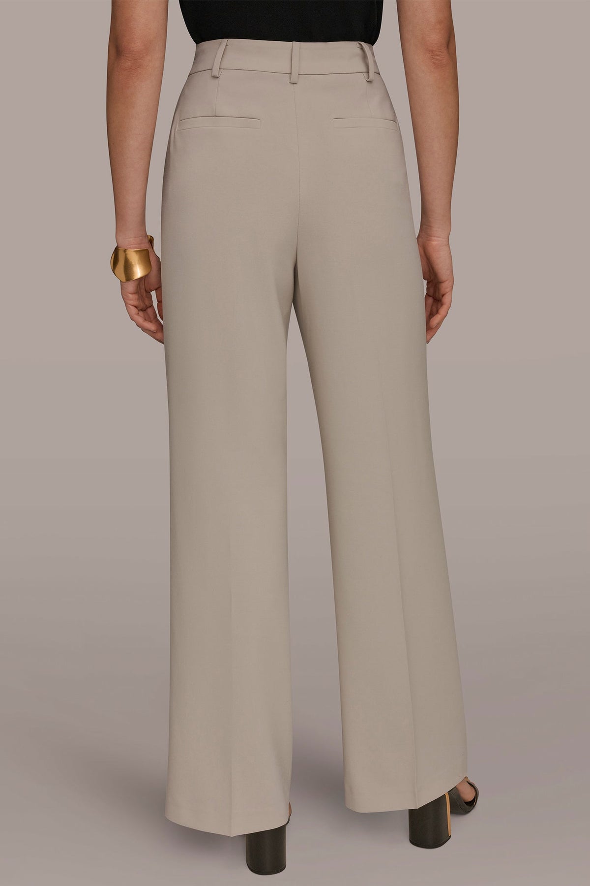 Donna Karan PLEATED WIDE LEG PANT