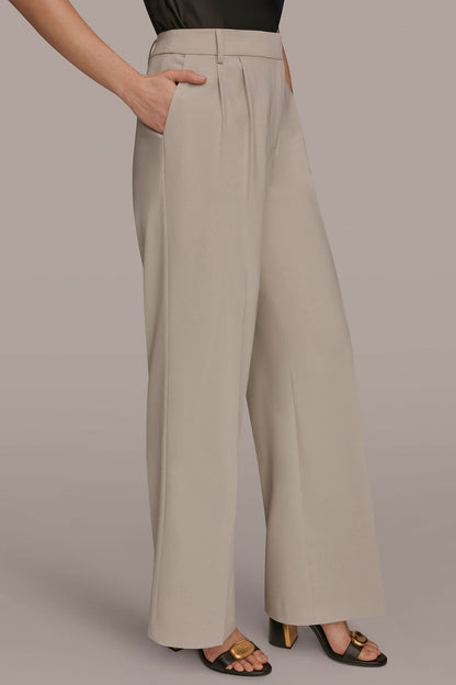 Donna Karan PLEATED WIDE LEG PANT
