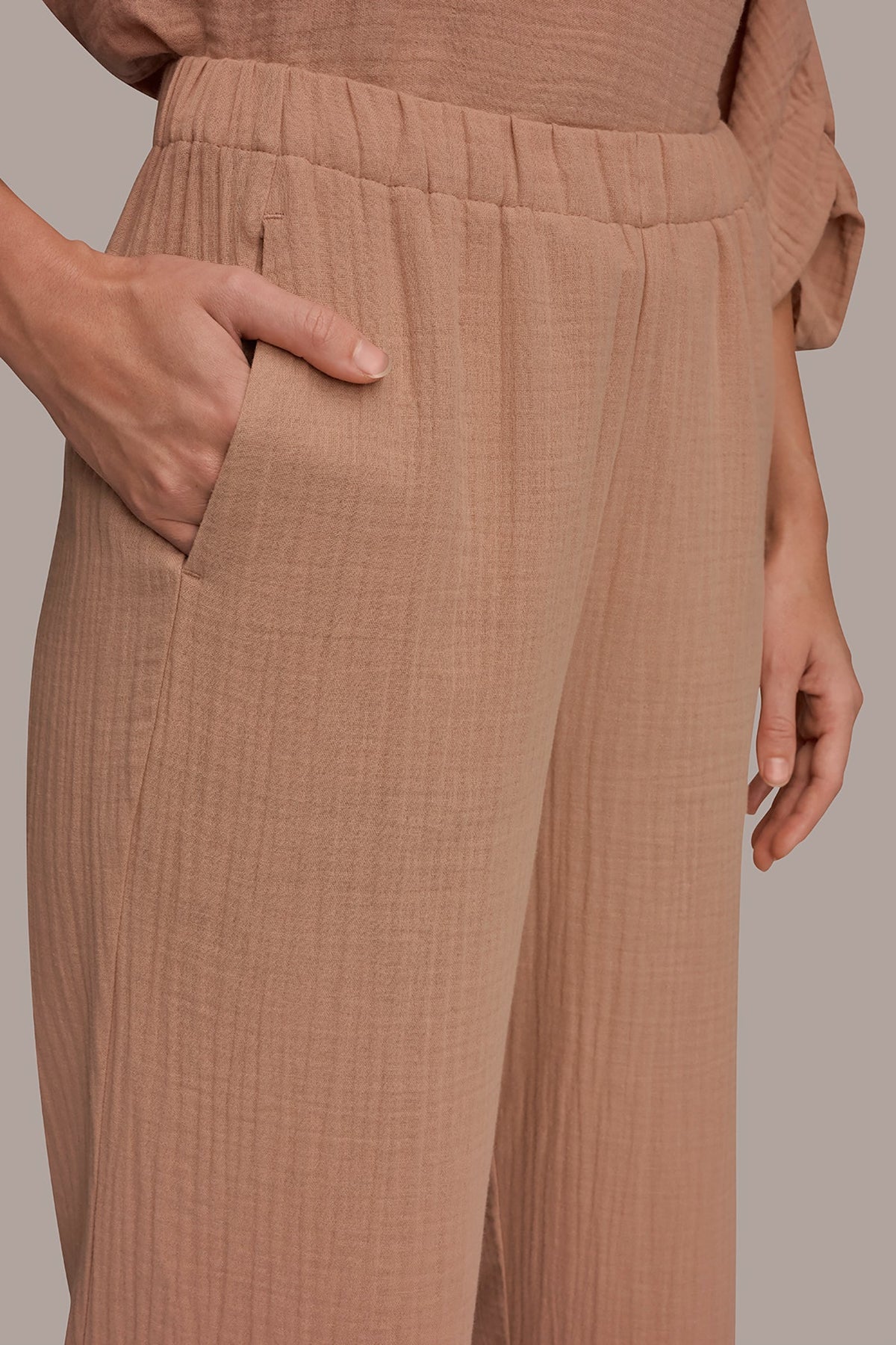 Donna Karan MID-RISE STRAIGHT-LEG PANT