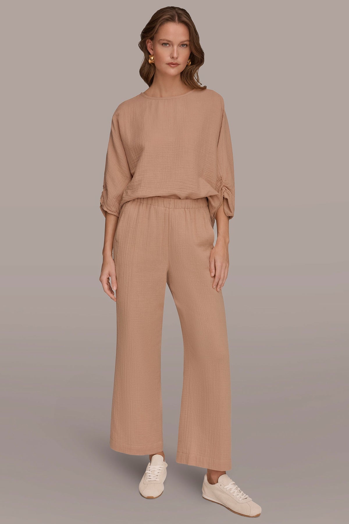Donna Karan MID-RISE STRAIGHT-LEG PANT