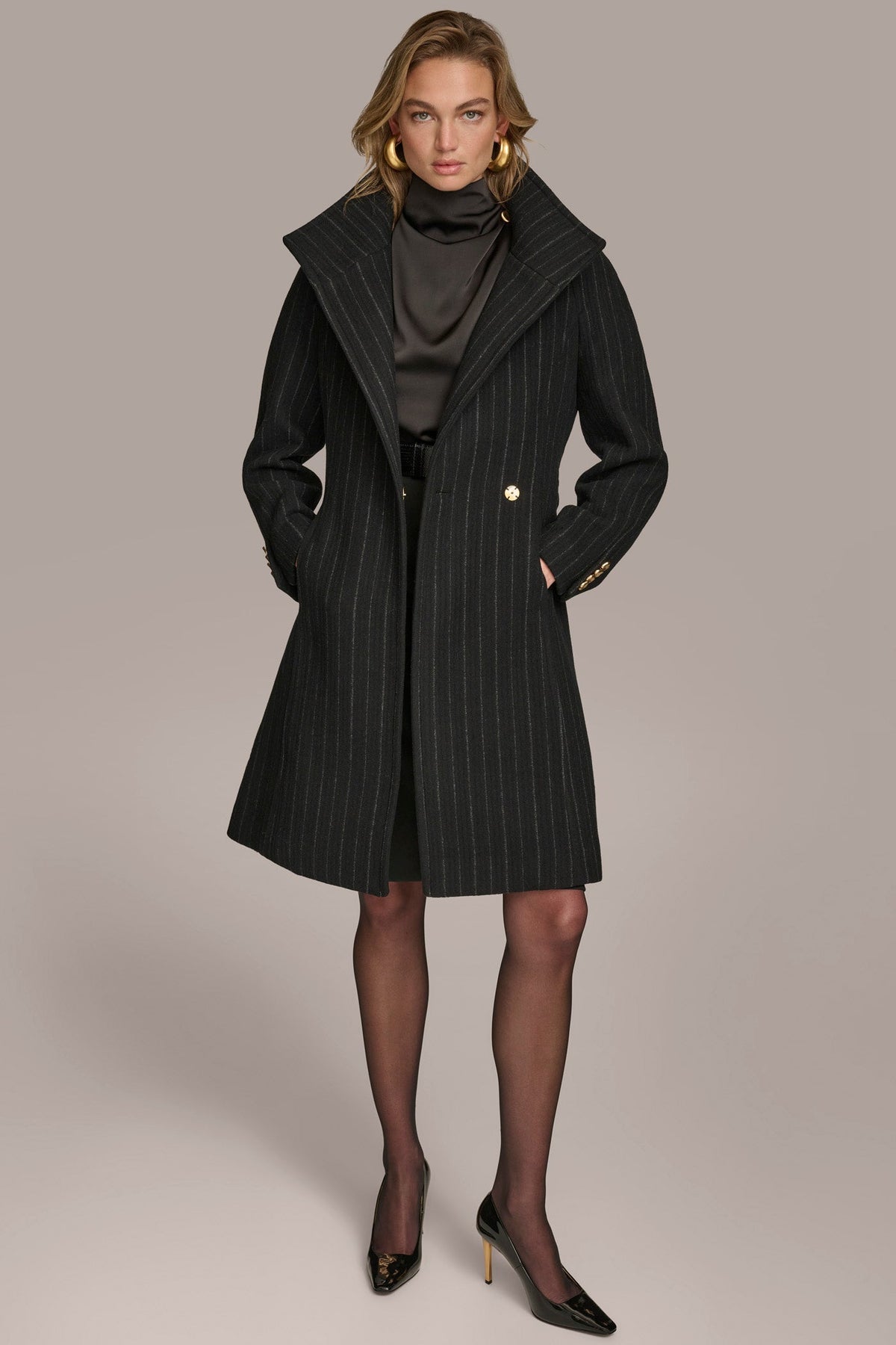 Donna Karan WOOL TRENCH COAT