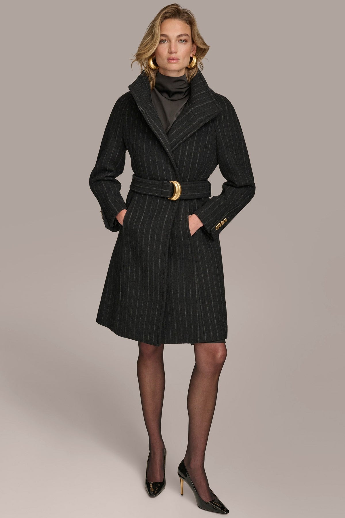 Donna Karan WOOL TRENCH COAT