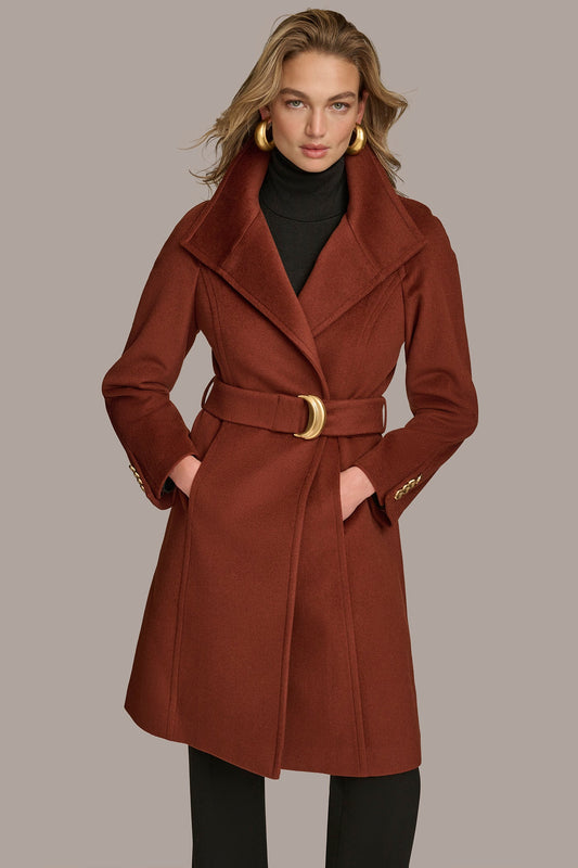 Donna Karan WOOL TRENCH COAT