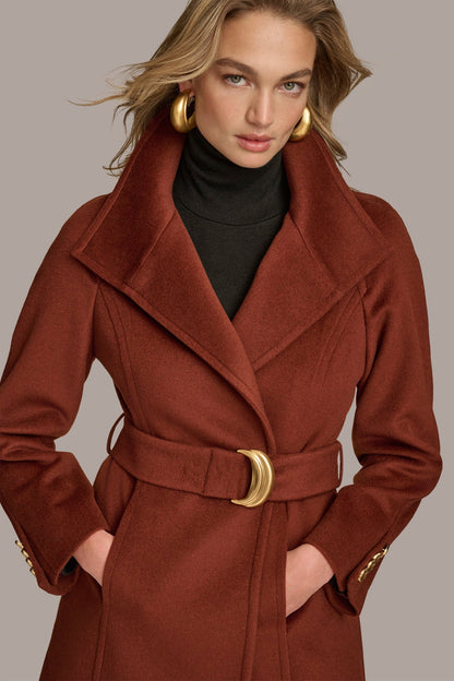 Donna Karan WOOL TRENCH COAT