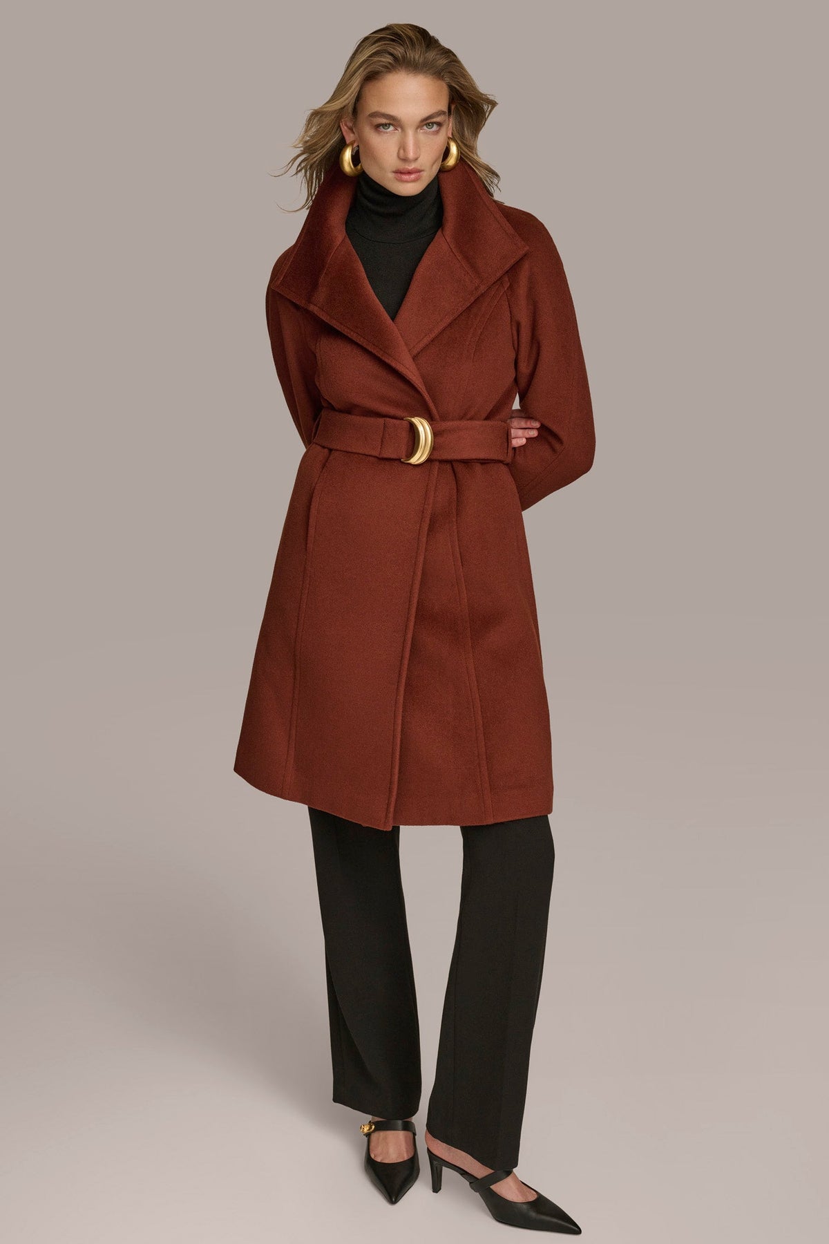 Donna Karan WOOL TRENCH COAT