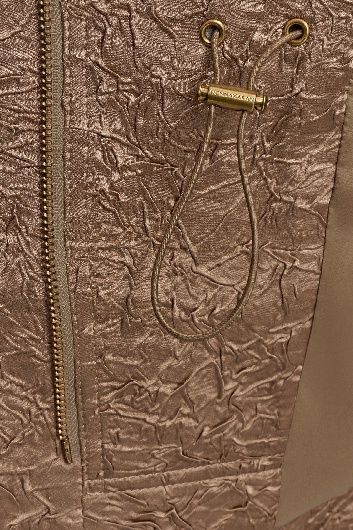 Donna Karan TEXT ZIP FRONT VEST