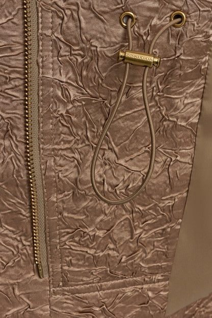Donna Karan TEXT ZIP FRONT VEST