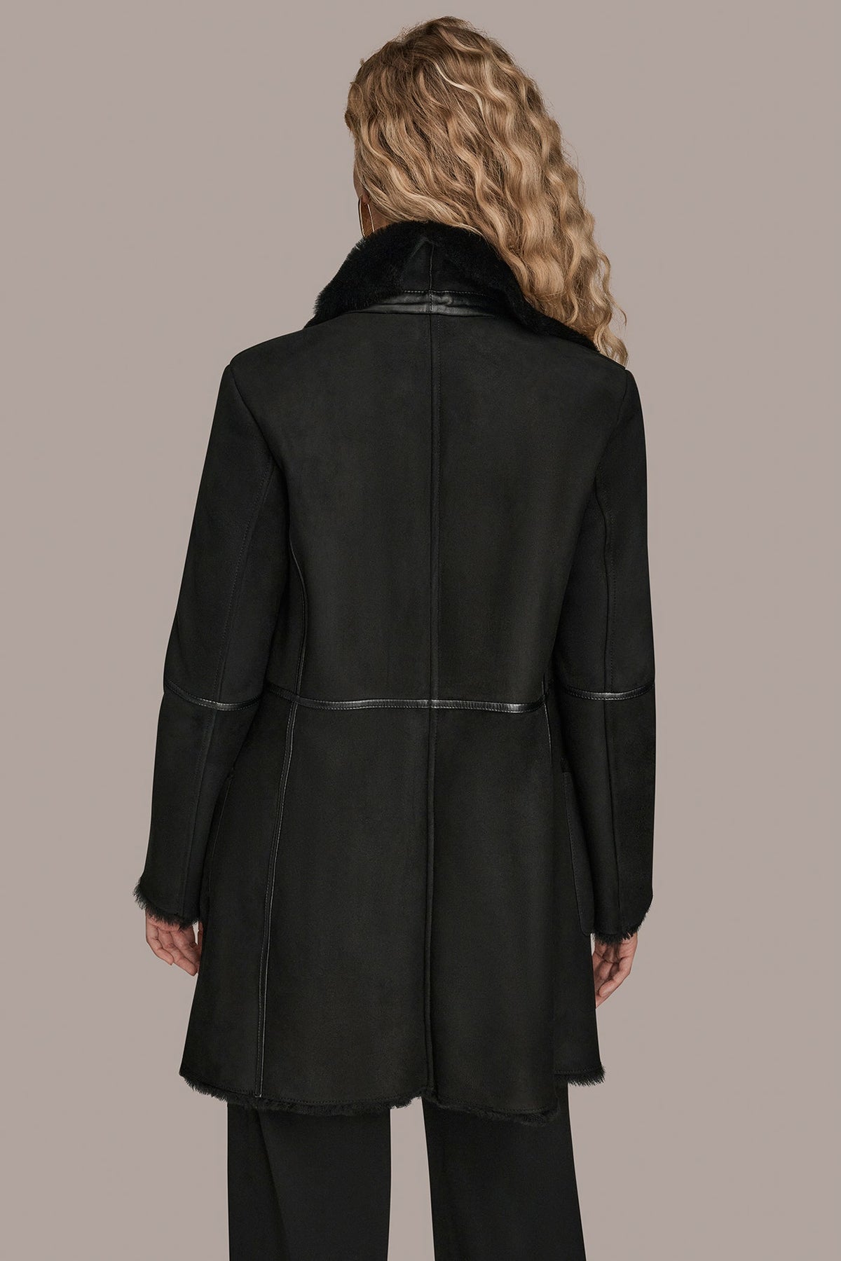 Donna Karan SHEARLING COAT