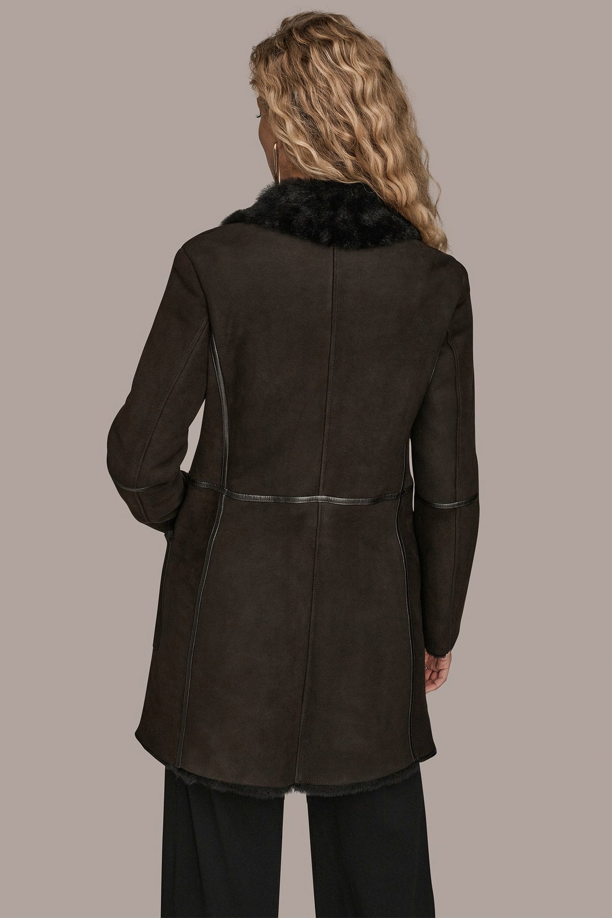 Donna Karan SHEARLING COAT