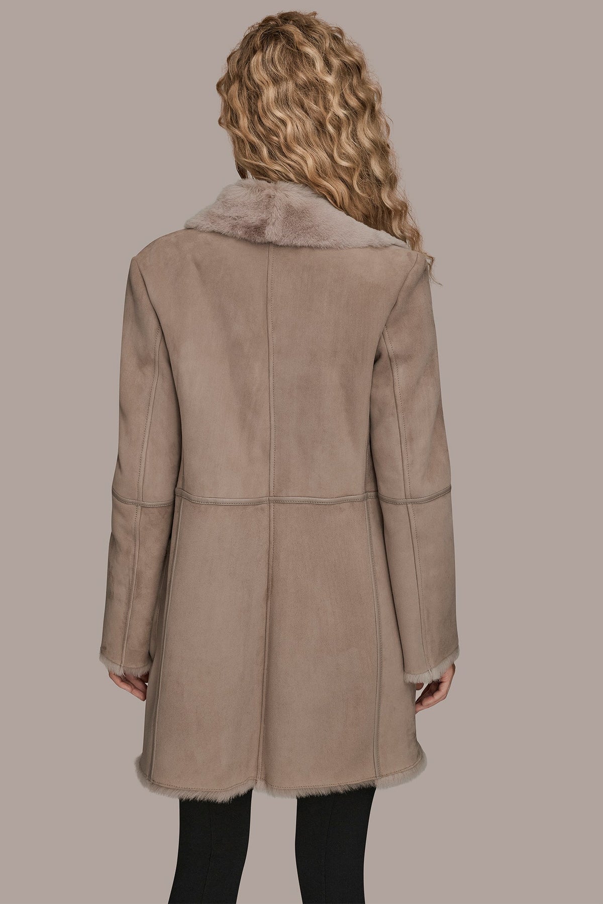 Donna Karan SHEARLING COAT