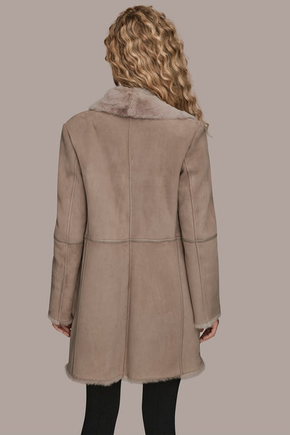 Donna Karan SHEARLING COAT