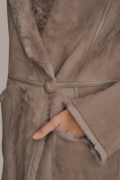 Donna Karan SHEARLING COAT