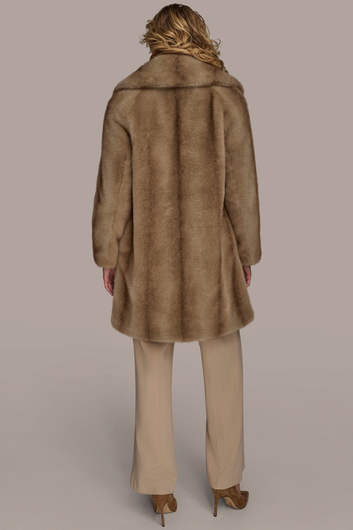 Donna Karan LUXE FAUX FUR COAT
