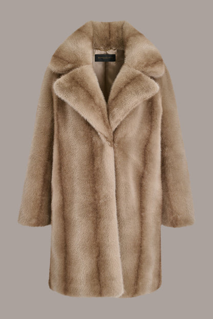 Donna Karan LUXE FAUX FUR COAT