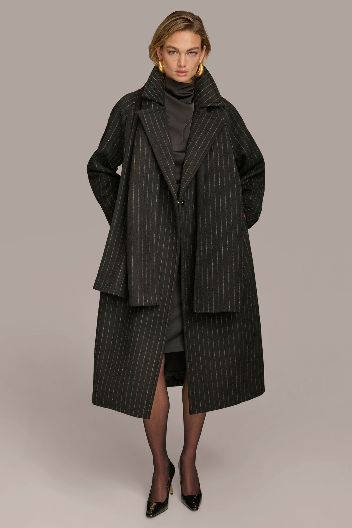 Donna Karan WOOL LONG COAT
