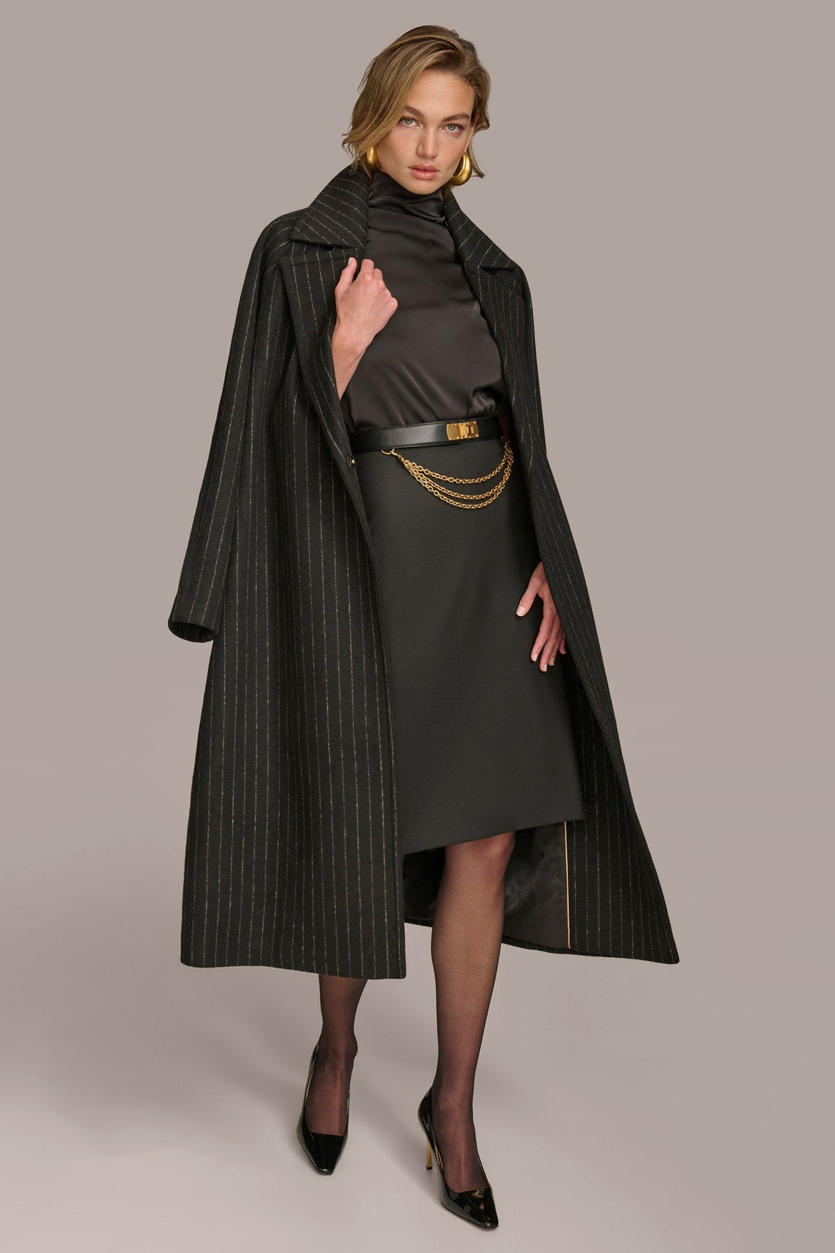Donna Karan WOOL LONG COAT