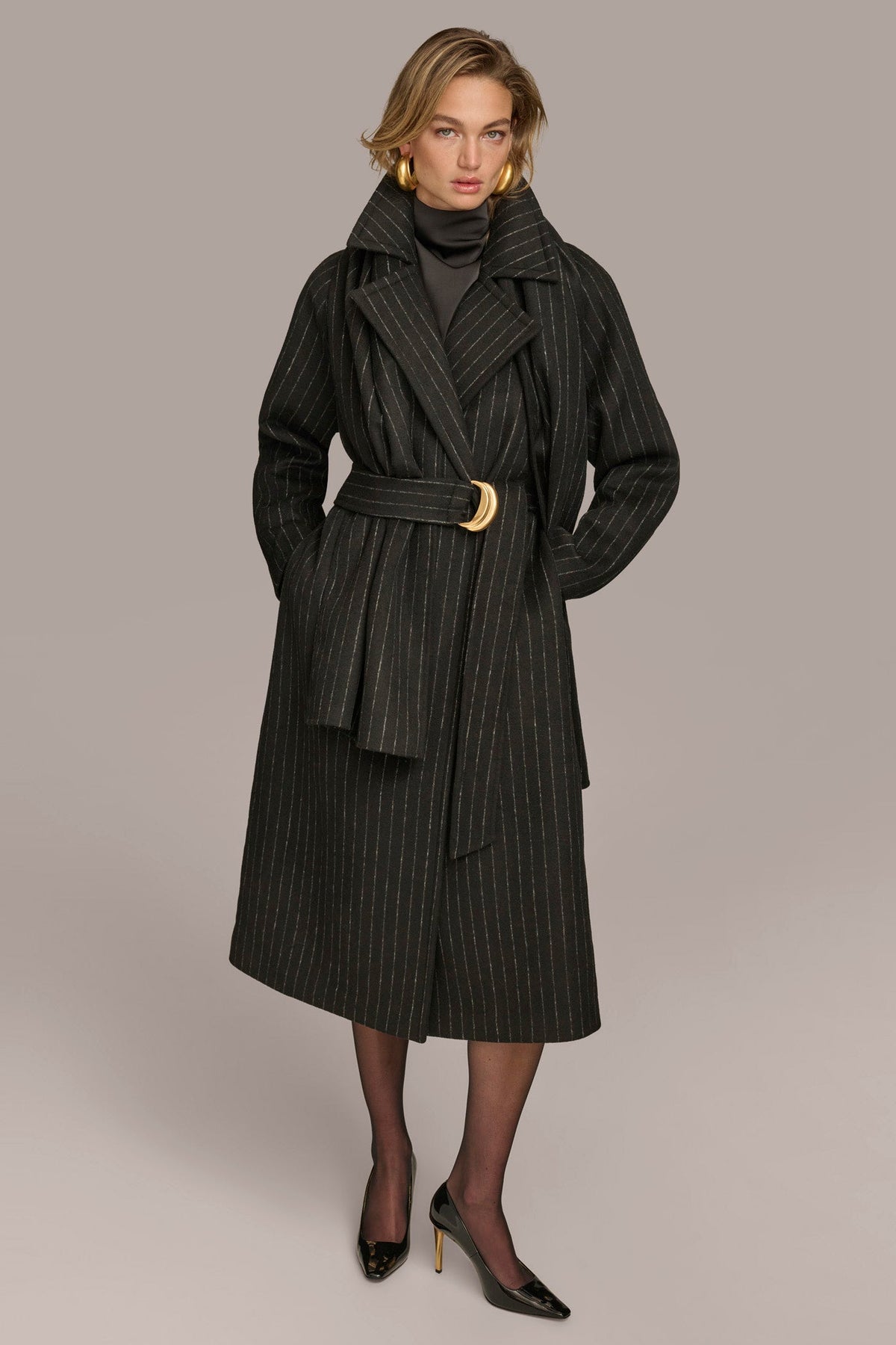 Donna Karan WOOL LONG COAT