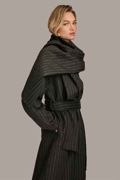 Donna Karan WOOL LONG COAT
