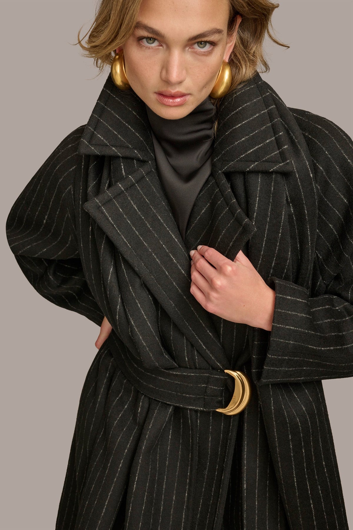 Donna Karan WOOL LONG COAT