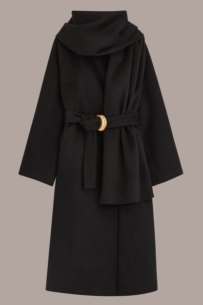 Donna Karan WOOL LONG COAT