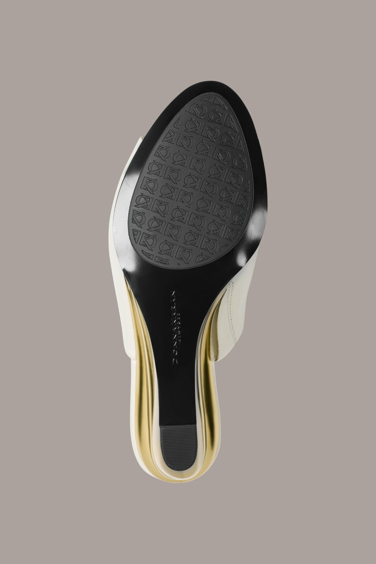 Donna Karan DONNA LEATHER WEDGE MULE SANDAL