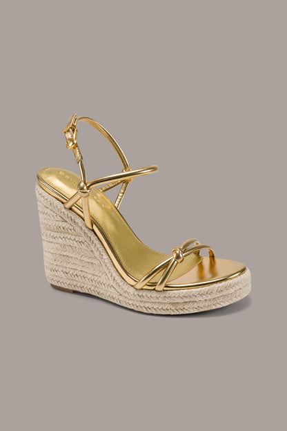 Donna Karan YVETTE ESPADRILLE WEDGE SANDAL