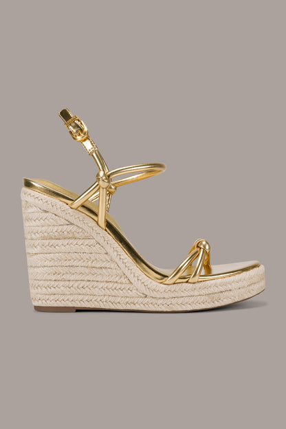 Donna Karan YVETTE ESPADRILLE WEDGE SANDAL