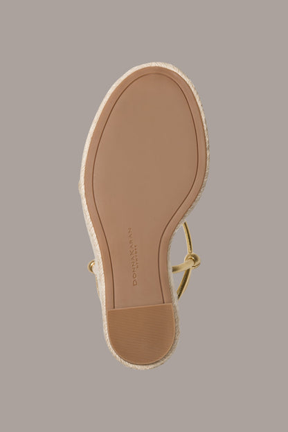 Donna Karan YVETTE ESPADRILLE WEDGE SANDAL