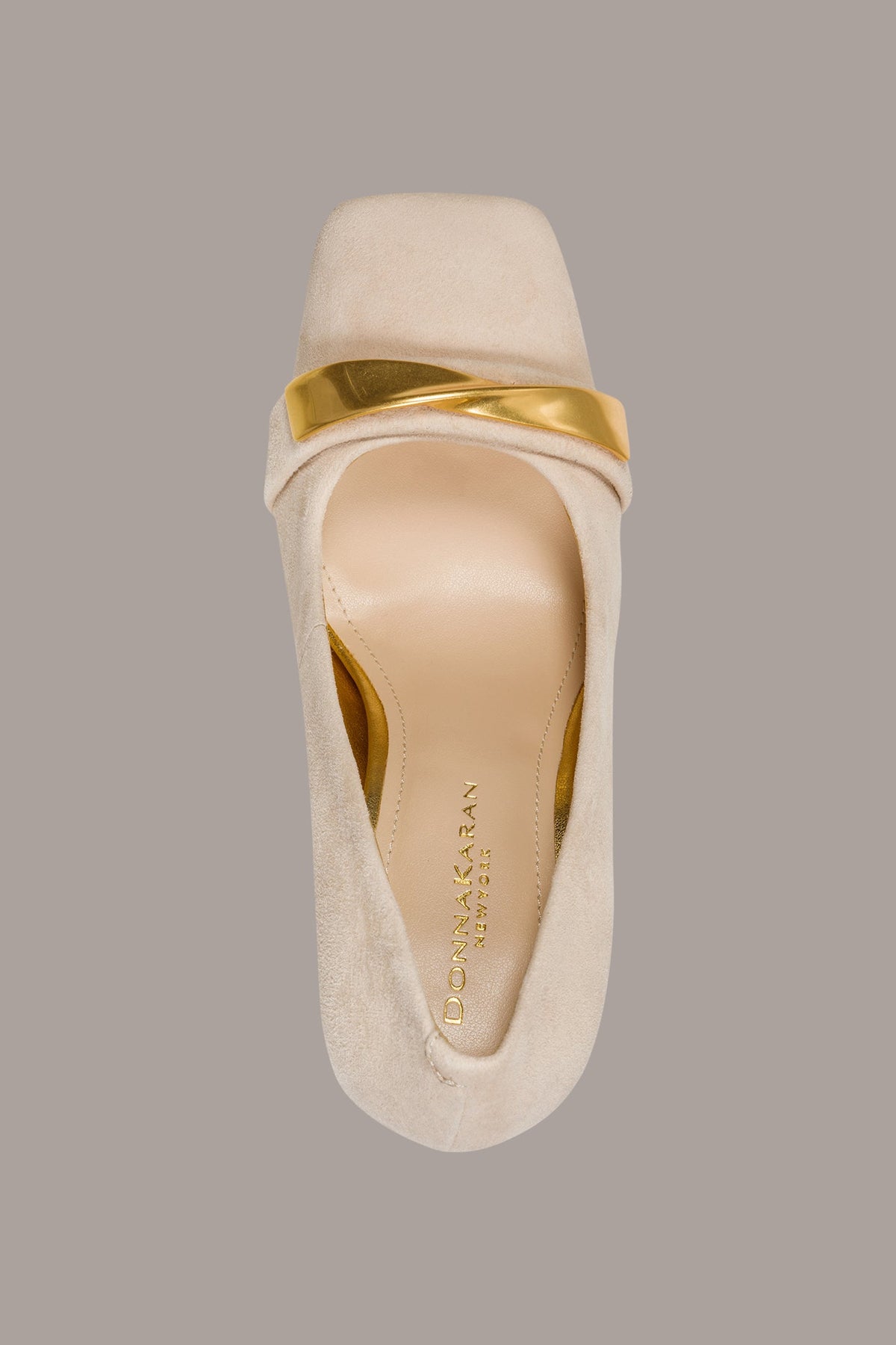 Donna Karan SABINA EMBELLISHED SUEDE HIGH PUMP