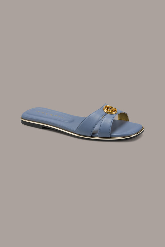 Donna Karan HALO SQUARE-TOE SLIDE SANDAL