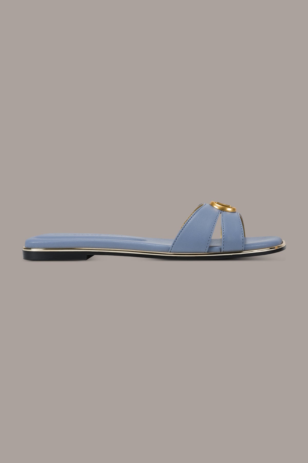 Donna Karan HALO SQUARE-TOE SLIDE SANDAL