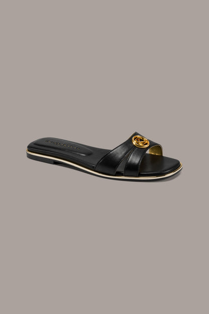 Donna Karan HALO SQUARE-TOE SLIDE SANDAL