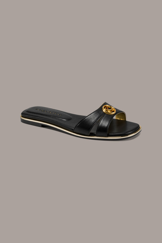 Donna Karan HALO SQUARE-TOE SLIDE SANDAL