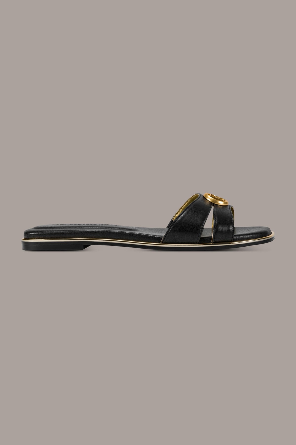 Donna Karan HALO SQUARE-TOE SLIDE SANDAL