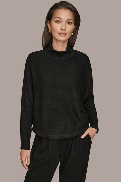 Donna Karan MOCK-NECK TOP