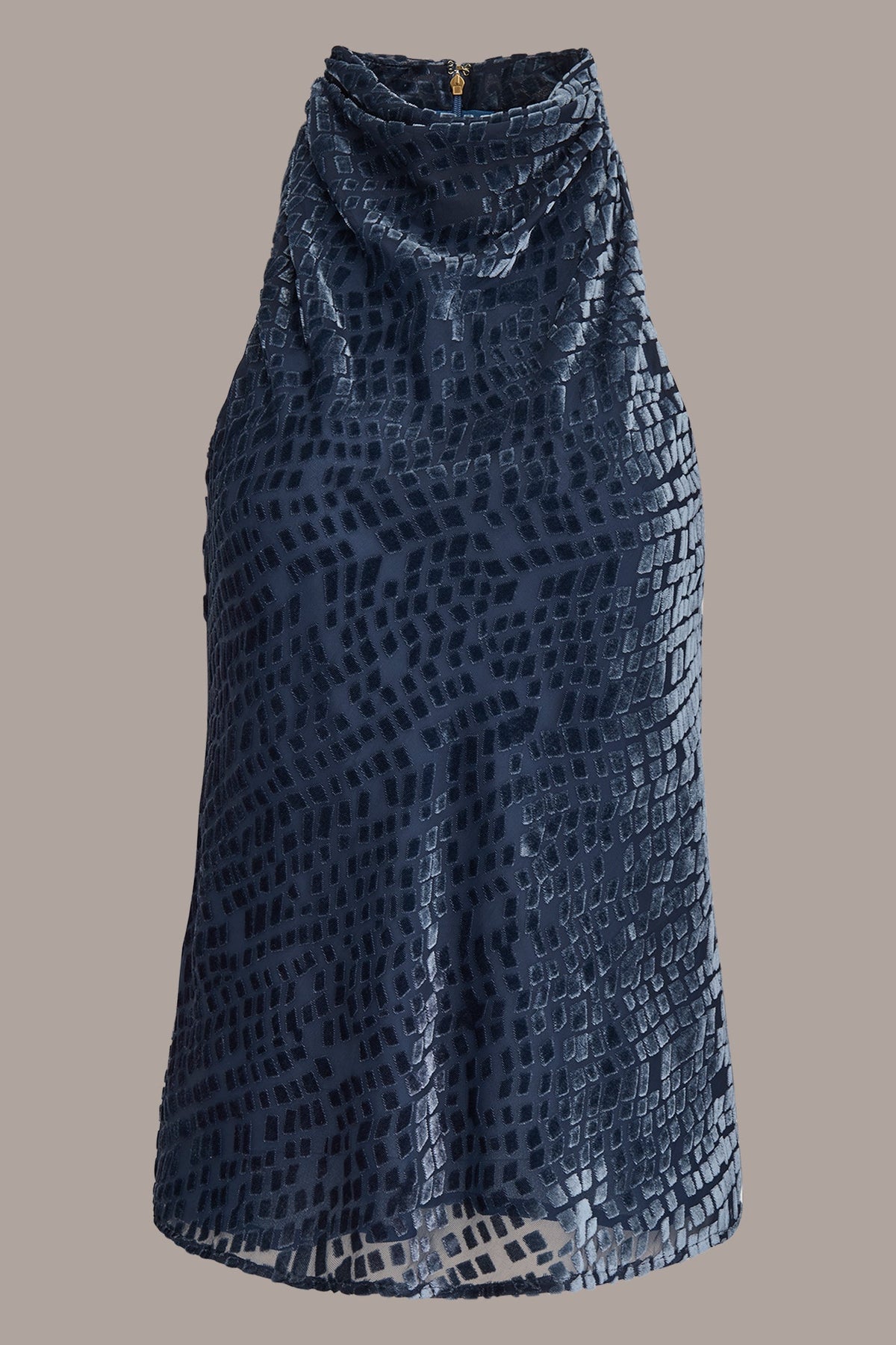 Donna Karan HIGH-NECK BURNOUT TOP