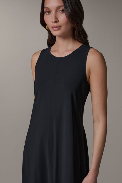 Donna Karan SLEEVELESS MIDI TRAPEZE DRESS