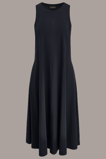 Donna Karan SLEEVELESS MIDI TRAPEZE DRESS