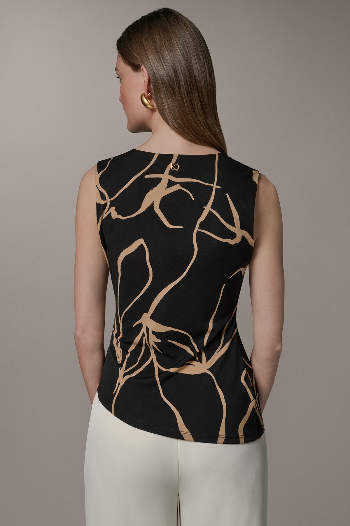 Donna Karan ASYMMETRIC KNIT TOP