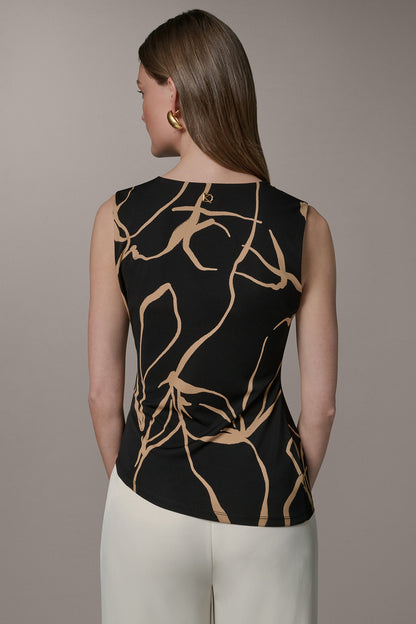 Donna Karan ASYMMETRIC KNIT TOP