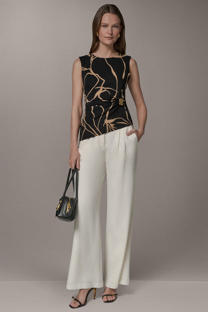 Donna Karan ASYMMETRIC KNIT TOP