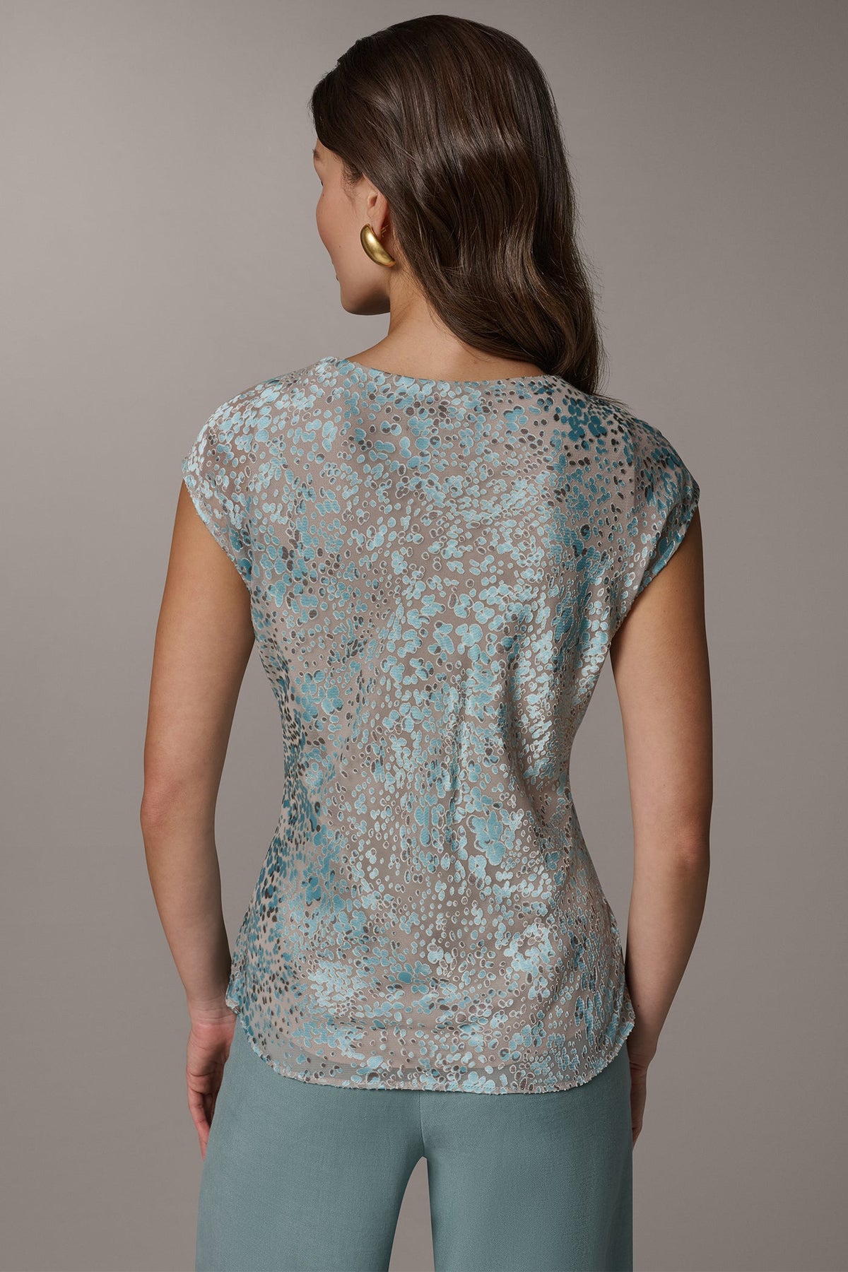 Donna Karan DOT BURNOUT TOP
