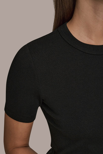 Donna Karan SHORT SLEEVE CREW NECK TEE