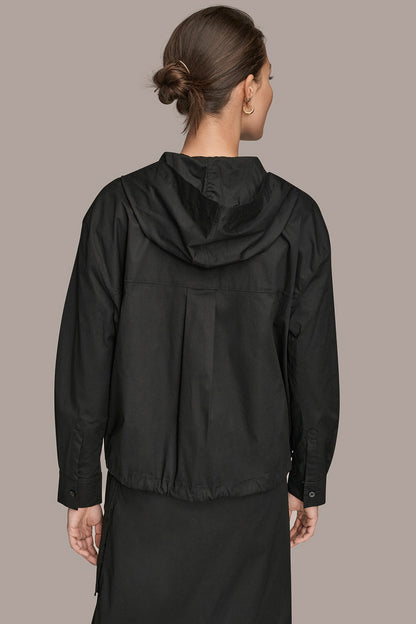 Donna Karan HOODED BUTTON-DOWN SHIRT