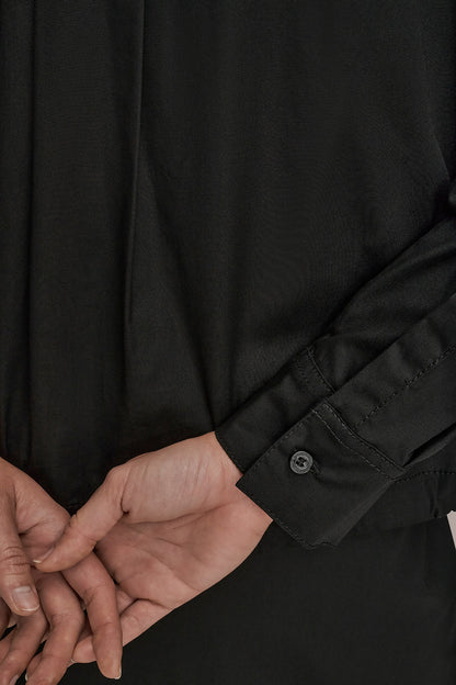 Donna Karan HOODED BUTTON-DOWN SHIRT