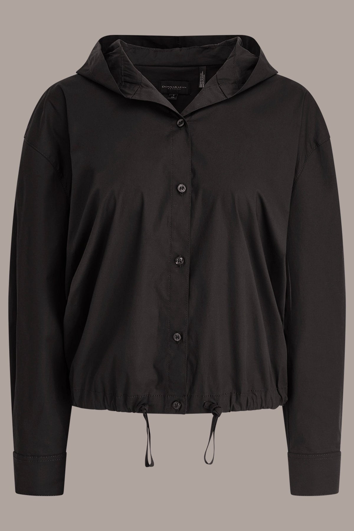 Donna Karan HOODED BUTTON-DOWN SHIRT