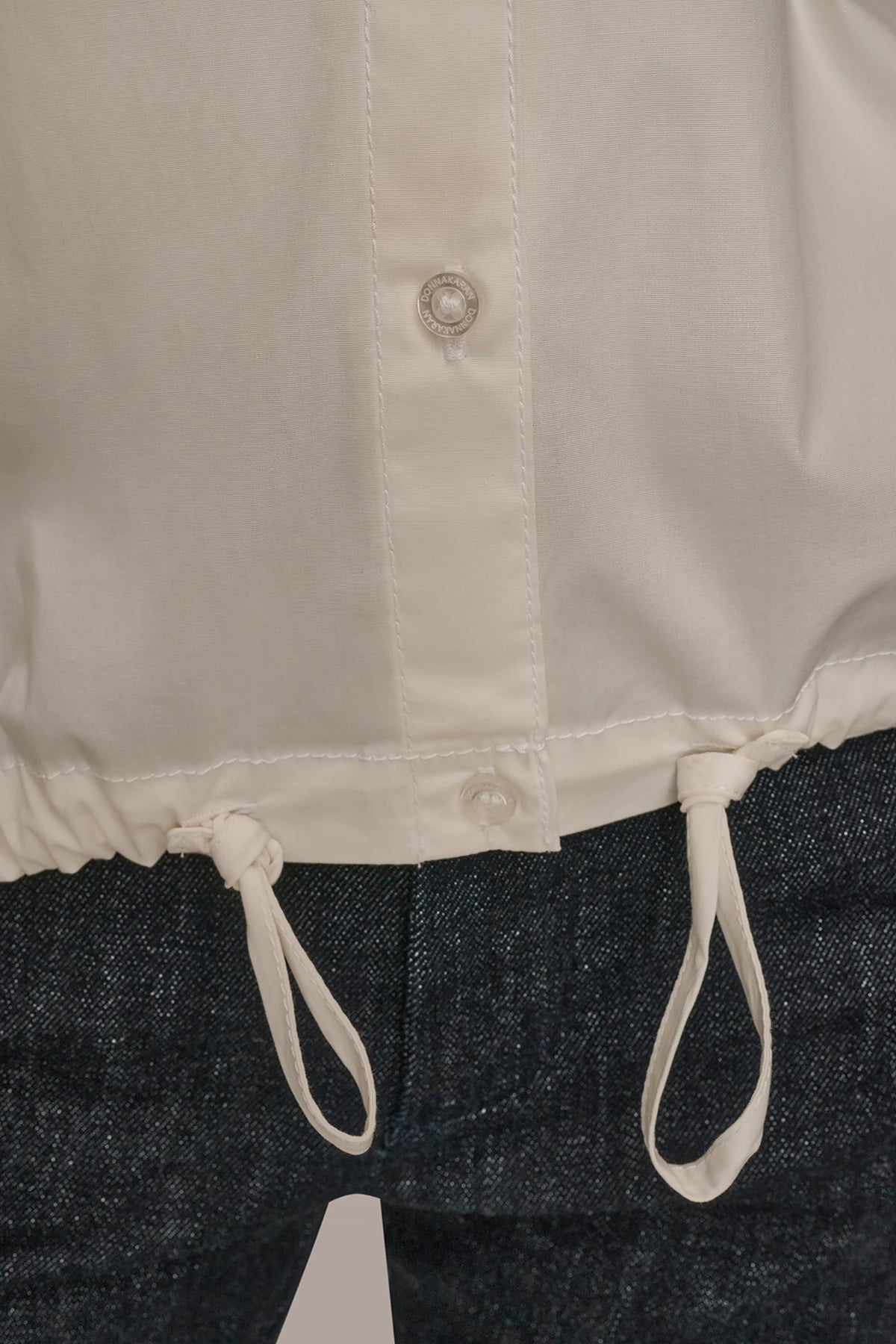 Donna Karan HOODED BUTTON-DOWN SHIRT